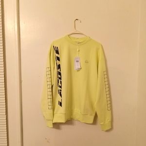Lacoste long-sleeved yellow shirt